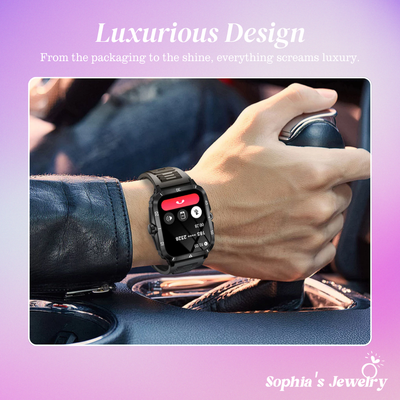 Zyra | Waterproof Smartwatch with Voice Assistant & Call Control