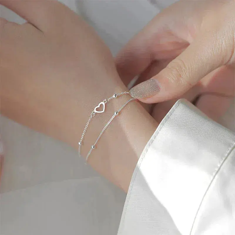 Celine | Heartline Shine | Silver Bracelet