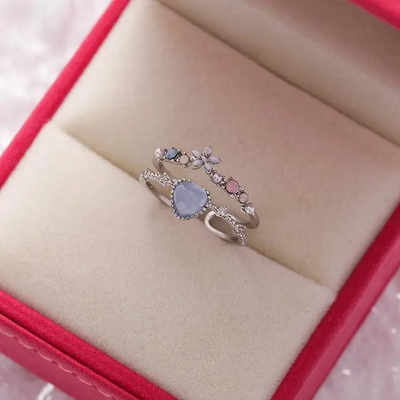 Selene | Blue Stone Radiance | Silver Ring