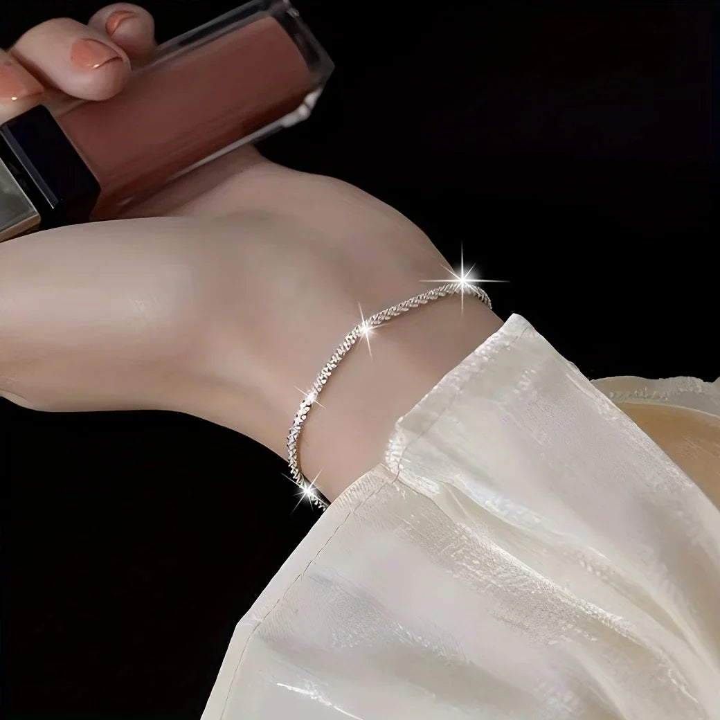 Tiara | Sparkling Flower | Silver Bracelet