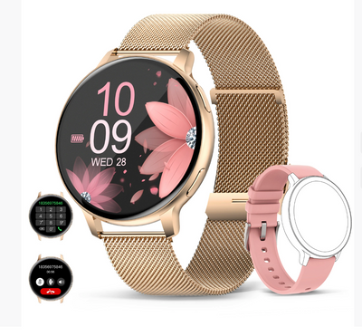 Viona | Waterproof Round Smartwatch with Fitness & Health Tracking